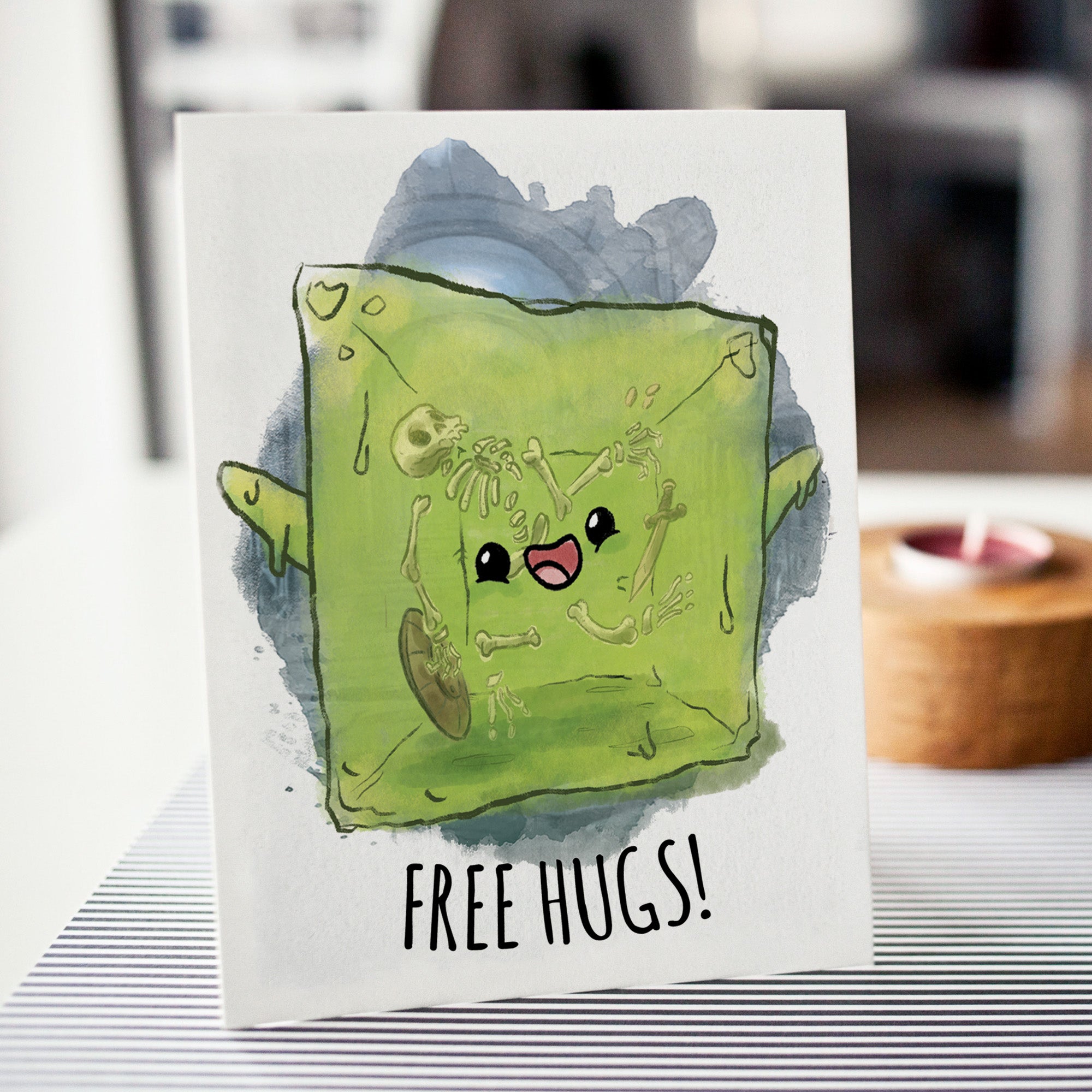 gelatinous cube card sleeves Get In Loser Classic Cotton T-shirt / Kids' / L You know that feeling when your partys fighter walks straight into a gelatinous cube Free Hugs" Gelatinous Cube D&D